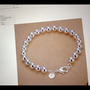 New, Gorgeous Sterling Beaded Bracelet